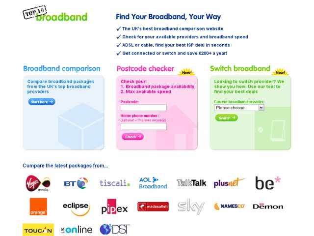 Top 10 Broadband screenshot