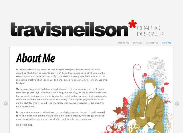 TravisNeilson.com screenshot