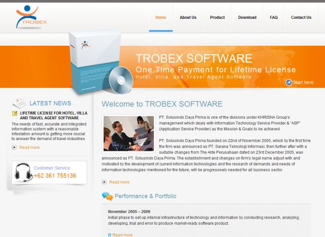 Trobex Software screenshot