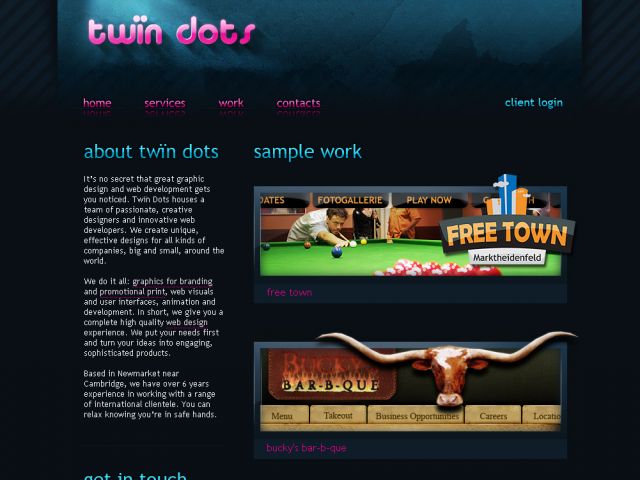 Cambridge Web Design screenshot