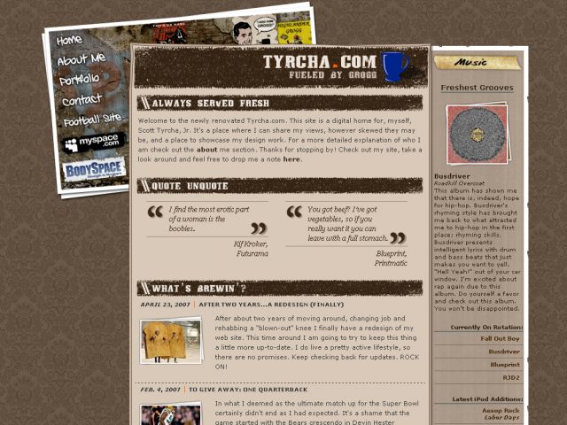 Tyrcha.com screenshot