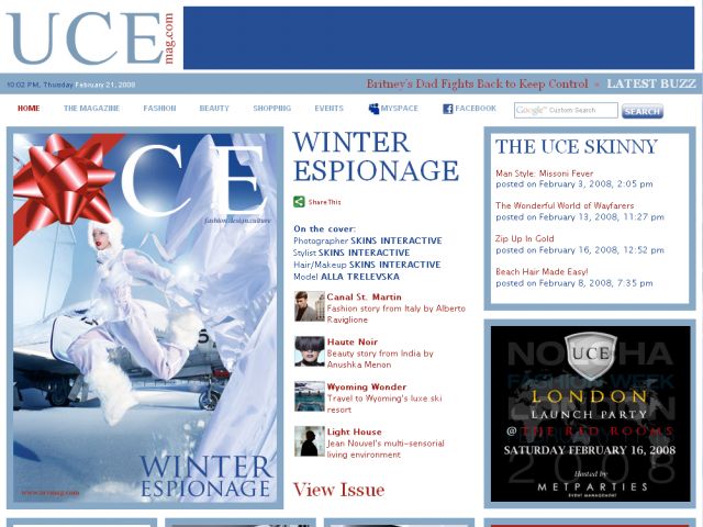 UCE Magazine screenshot