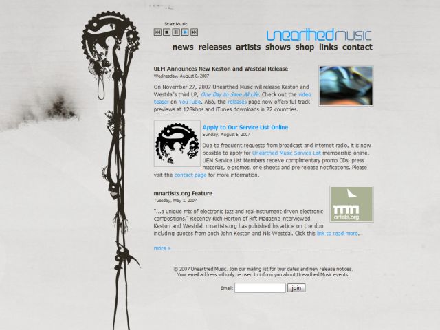 Unearthed Music screenshot