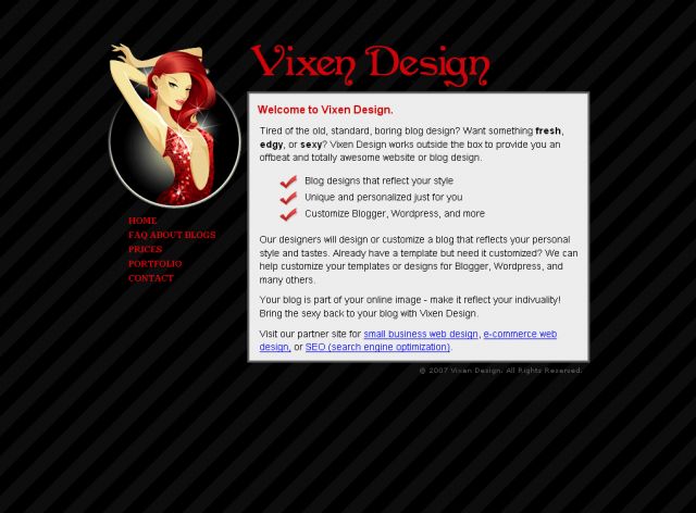 Vixen Design screenshot