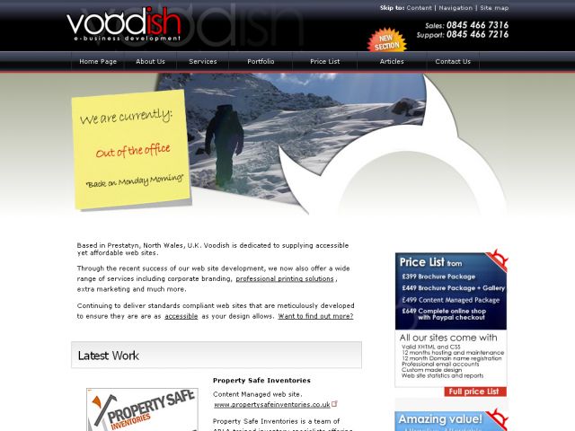 Voodish Web Development screenshot
