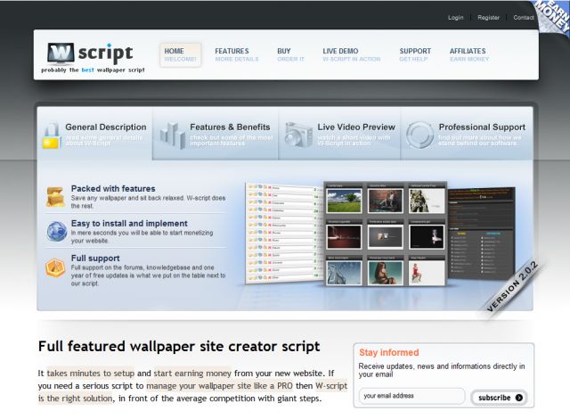 W-script screenshot