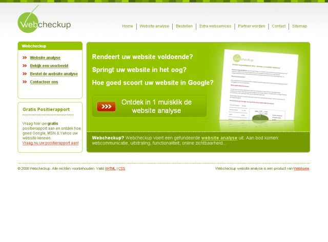 Webcheckup screenshot