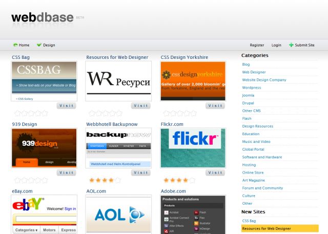 Webdbase.net screenshot