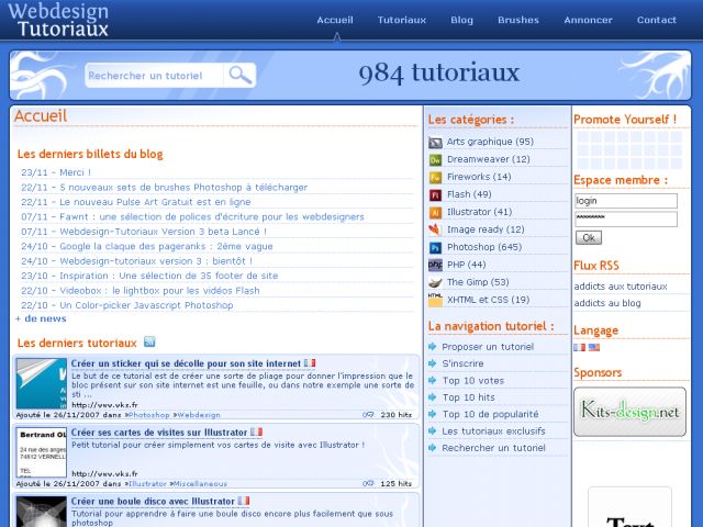 Webdesign Tutoriaux screenshot