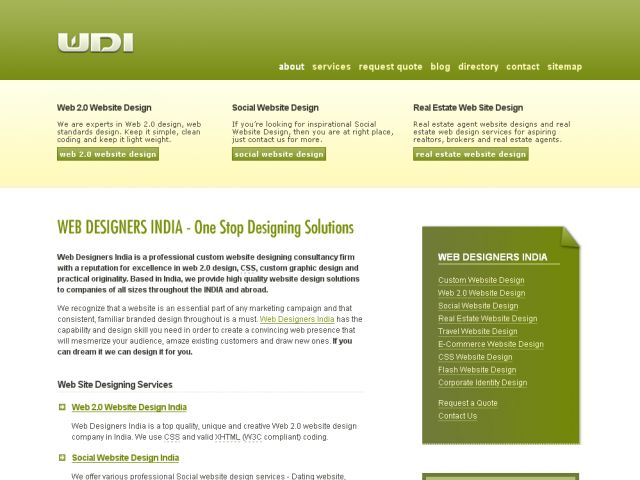 Web Designers India screenshot