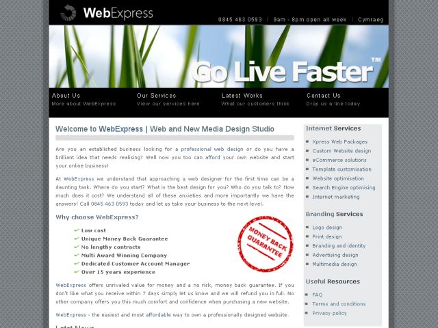 WebExpress screenshot