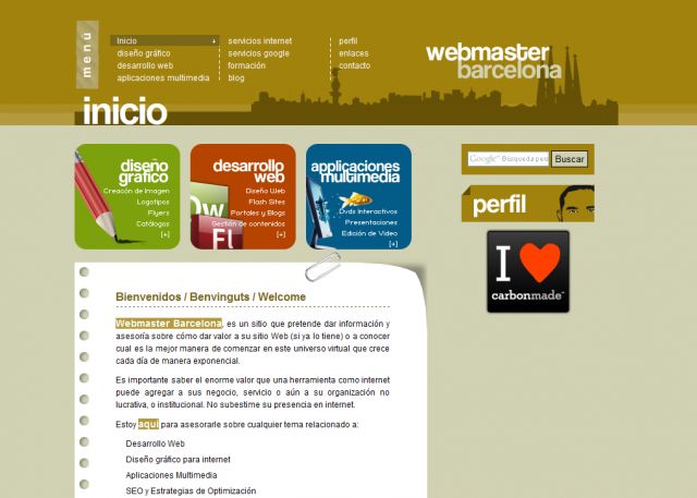 Webmaster Barcelona screenshot