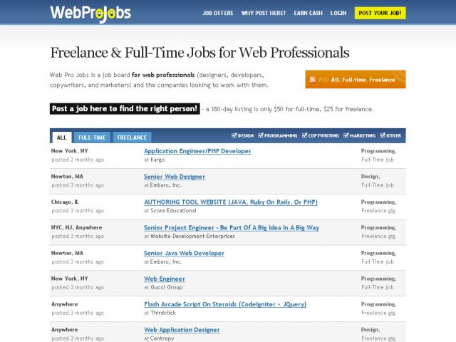 Web Pro Jobs screenshot