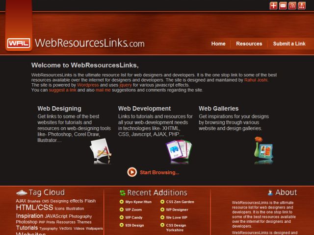 WebResourcesLinks screenshot