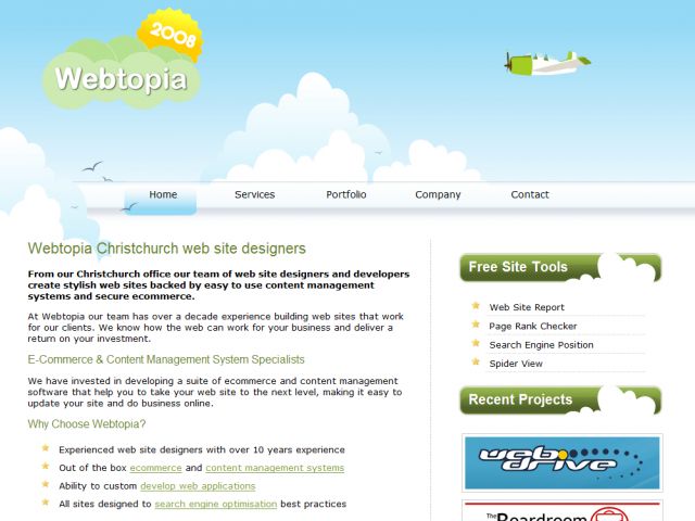 Webtopia screenshot