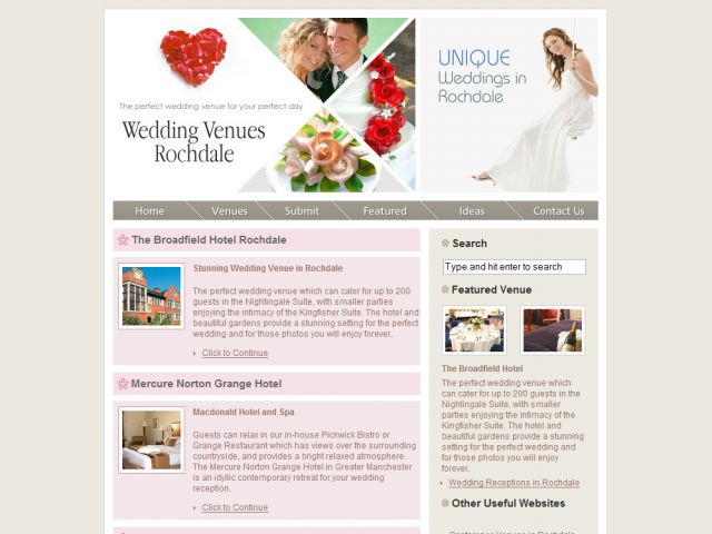Wedding Venues Rochdale screenshot
