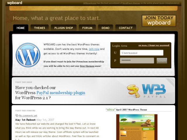 WPBOARD.Com screenshot