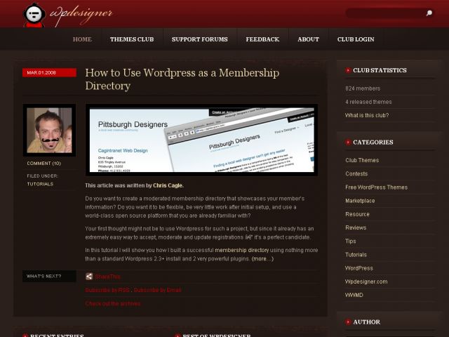 Wpdesigner.com screenshot