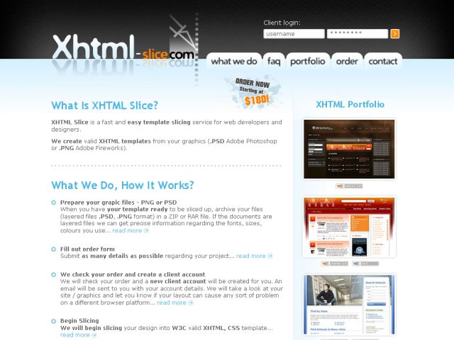 XHTML Slice screenshot