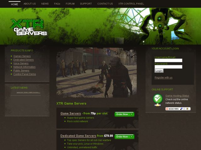 XTR Game Servers screenshot