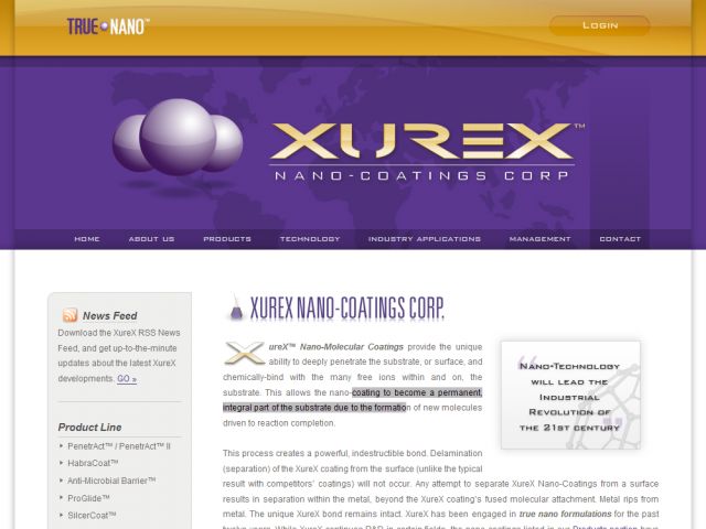 XureX Nano-Coatings screenshot