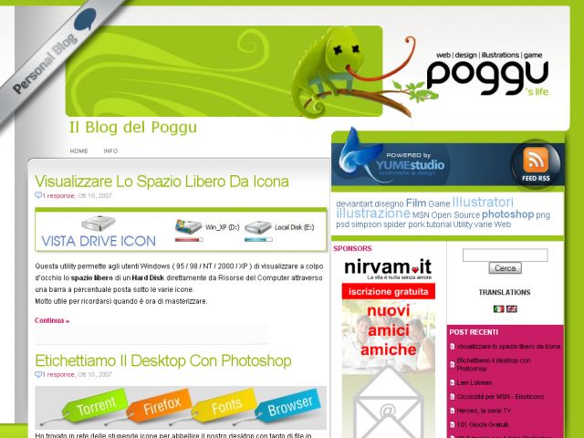 Il Blog del Poggu screenshot