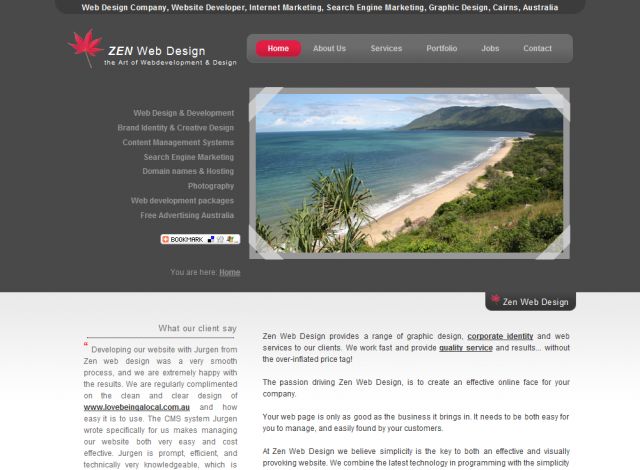 Zen Web Design screenshot