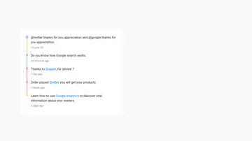 Bootstrap 4 Basic Timeline For Users Without Avatar