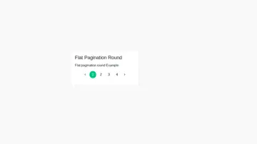 Bootstrap 4 Flat Pagination Round