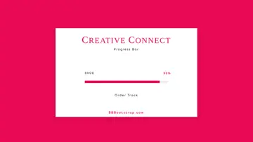 Bootstrap 4 Order Tracking Card With Progressbar