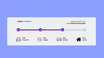 Bootstrap 4 Order Tracking Progressbar With Icons