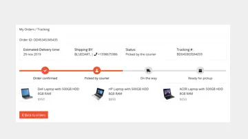 Bootstrap 4 Order Tracking Template With All Details