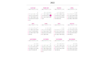 Flexbox Responsive Calendar