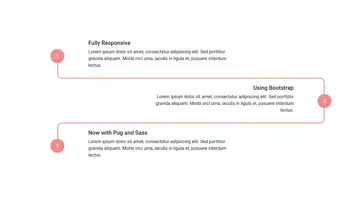 Vertical Left-Right Timeline