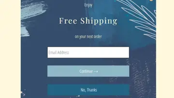 Anthropologie Email Sign Up Form