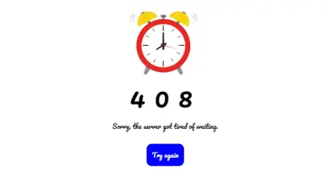 408 Request Timeout