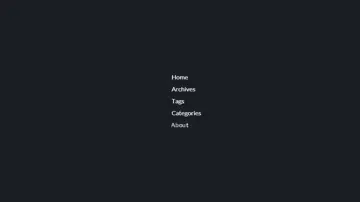 Staggered Blink Text Menu