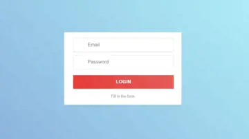 3D Login Form Concept In Jquery