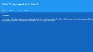 Tabs Component With React