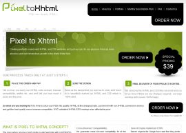 pixel to xhtml
